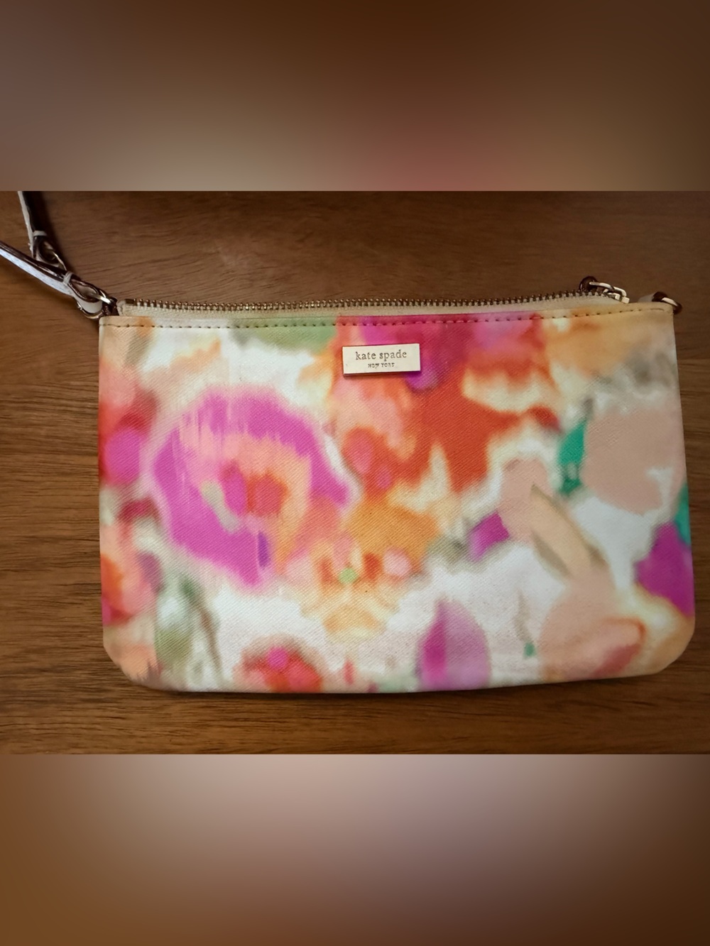 kate spade Grant Street Watercolor Floral Wristlet